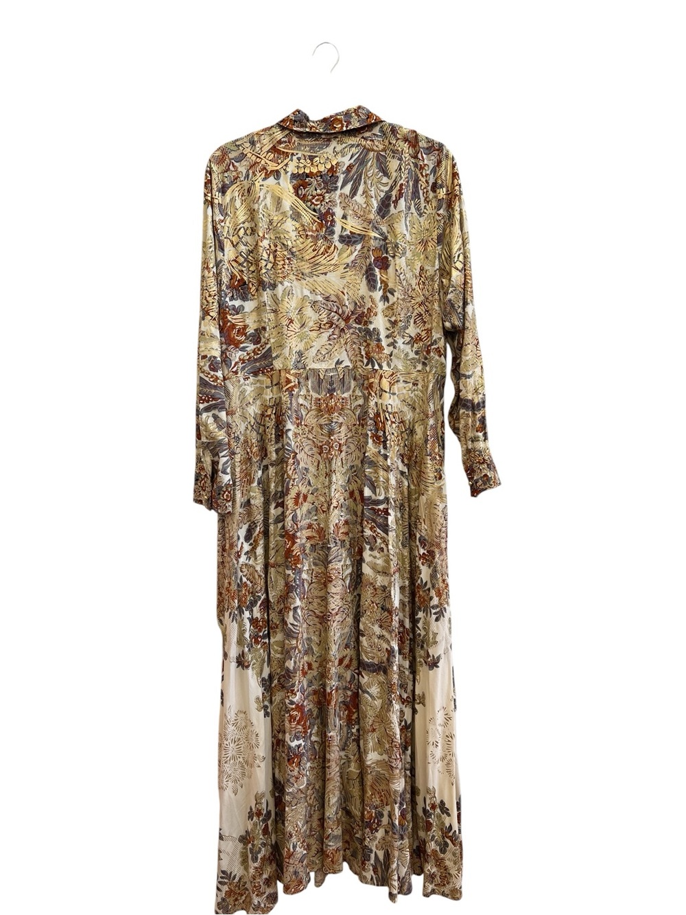 Soft Surroundings Boho Maxi Dress Button Front Flowy Lagenlook L Cottagecore - Picture 3 of 7